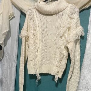 Chic Cream Turtleneck Sweater